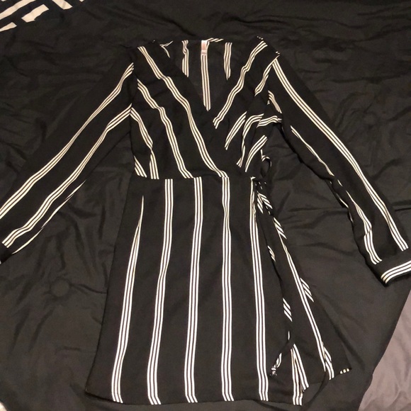 Striped Long Sleeve Dress - Picture 1 of 7